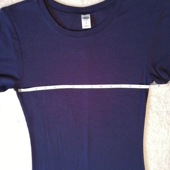 Navy blue midi body con knit dress - Picture 7 of 10